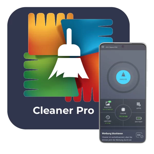 AVG Cleaner Pro (1 Android, 2 Years, Global)