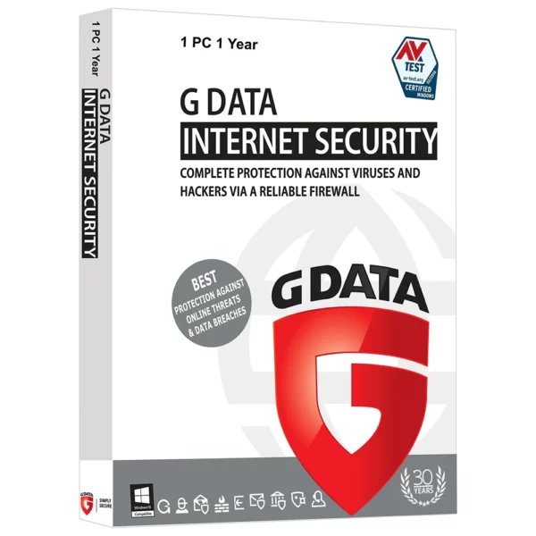 G DATA Internet Security (3 PCs, 1 Year, Global)