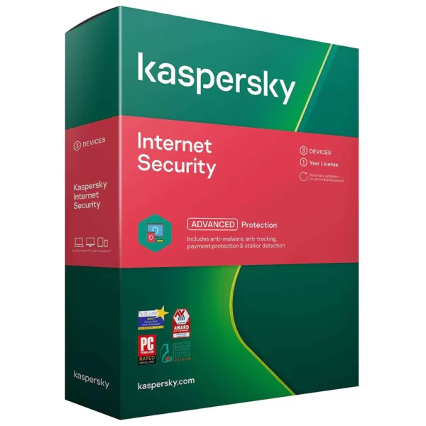 Kaspersky Internet Security (3 Devices, 2 Years, Europe/UK)