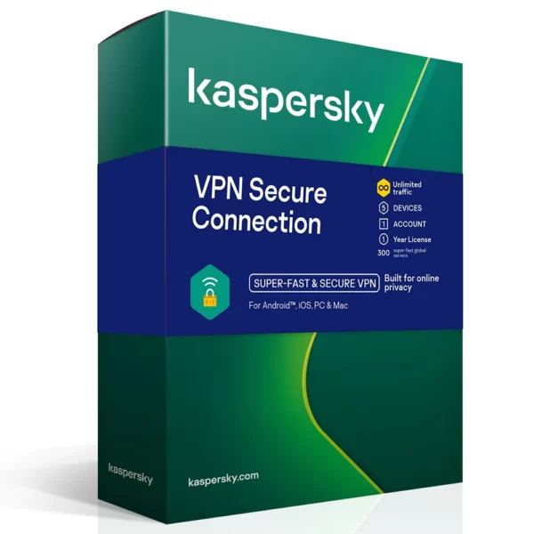 Kaspersky Secure Connection VPN (5 Devices, 1 Year, Global)