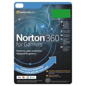 Norton 360 for Gamers 50 GB Cloud Storage (3 Devices, 1 Year, Norton Empower)